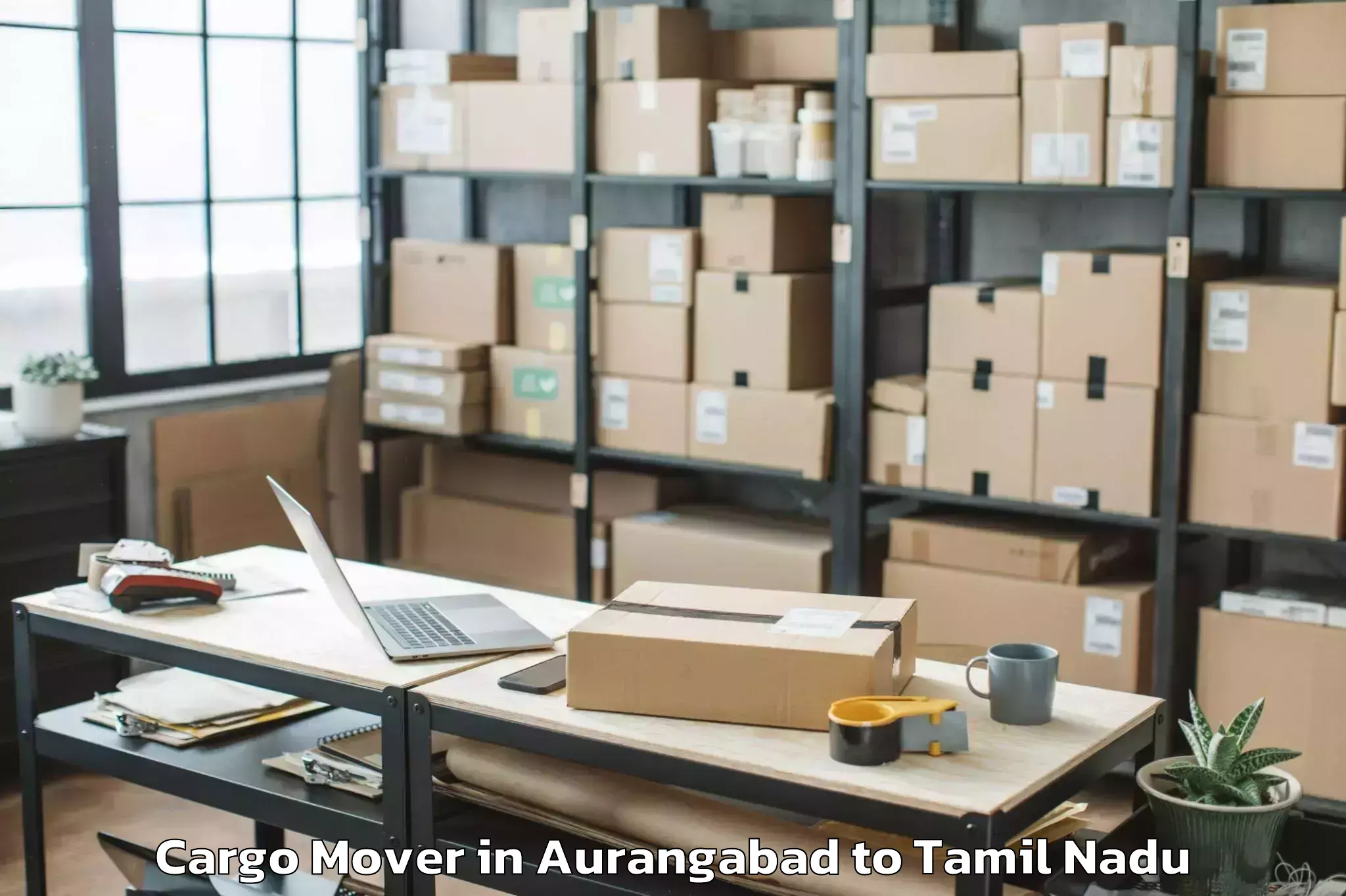 Book Aurangabad to Vedasandur Cargo Mover